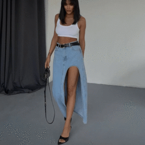 Denim Skirt     ( xl )