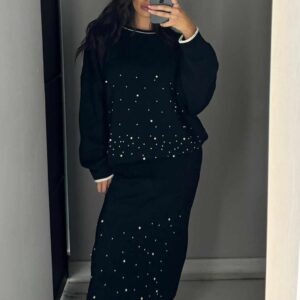 set black με πέρλες one size