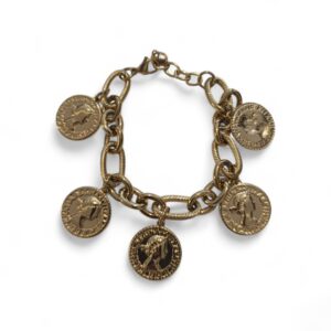 Βραχιόλι χρυσό με κρεμαστό στοιχεία